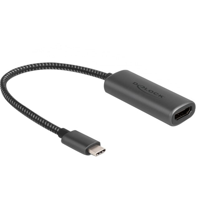 Afbeelding laden in galerijviewer, Delock usb-c (male) > hdmi (female) (dp alt mode) adapter (grijs, 0,2 meter)
