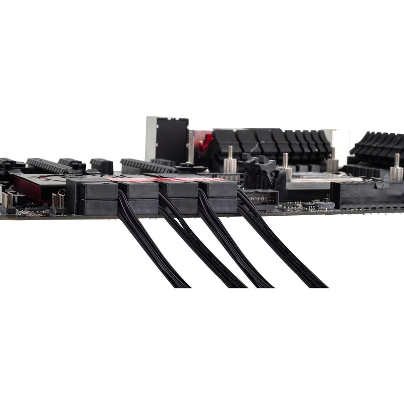 Afbeelding laden in galerijviewer, Silverstone sata iii kabel 30cm (zwart, 6gb s, low profile connector, cp11b-300)
