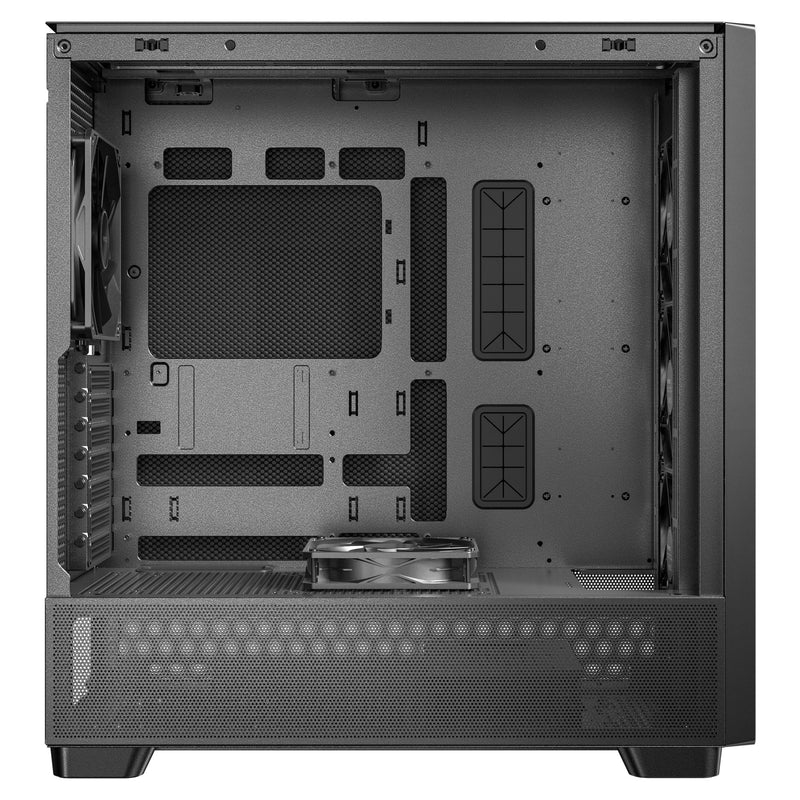 Afbeelding laden in galerijviewer, Antec flux se midi tower behuizing (zwart | 2x usb-a | 1x usb-c)
