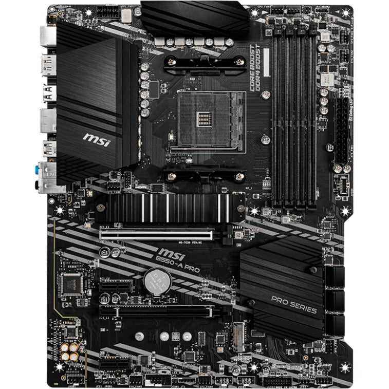 Afbeelding laden in galerijviewer, Msi b550-a pro socket am4 moederbord (zwart, raid, gb-lan, sound, atx)
