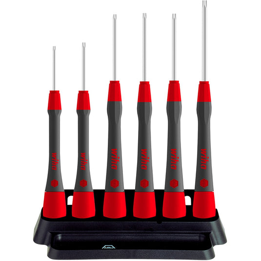 Wiha fijnschroevendraaierset picofinish 42997 (grijs rood)
