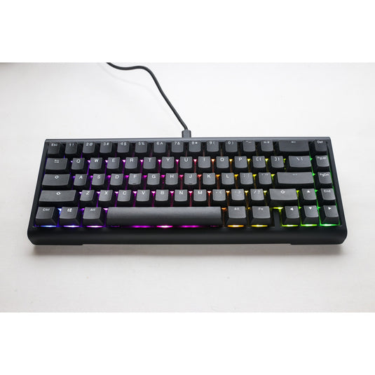 Ducky projectd tinker 65 met qmk via rgb mechanisch toetsenbord (zwart, us lay-out (qwerty), cherry mx red, 65%, rgb leds, double-shot pbt, hot-swappable, gasket mount)