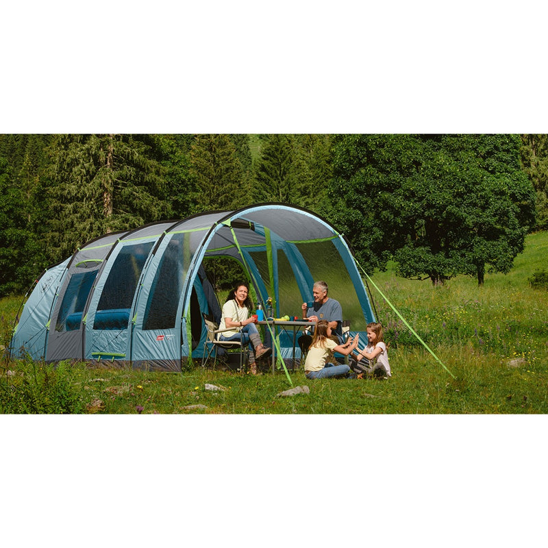 Afbeelding laden in galerijviewer, Coleman meadowood 4l tent – tent 4 persoons – verduisterende tent - grijs blauw
