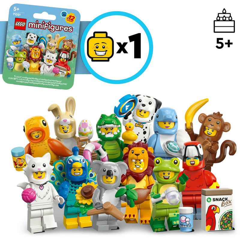Afbeelding laden in galerijviewer, Lego minifigures - serie 28: dierenkostuum constructiespeelgoed (71051)
