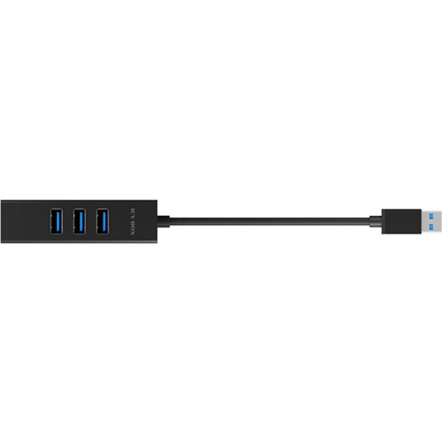 Afbeelding laden in galerijviewer, Icy box ib-hub1419-lan usb-hub (zwart, 3x usb-a 3.2 (5 gbit s), 1x lan)
