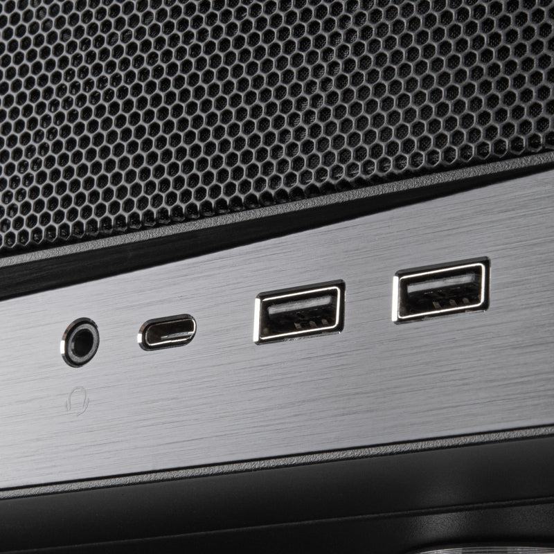 Afbeelding laden in galerijviewer, Silverstone sst-gd11b htpc behuizing (zwart | 2x usb-a | 1x usb-c)
