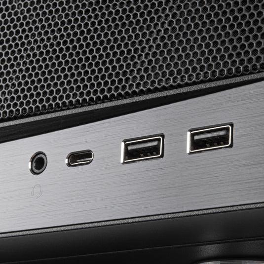 Silverstone sst-gd11b htpc behuizing (zwart | 2x usb-a | 1x usb-c)