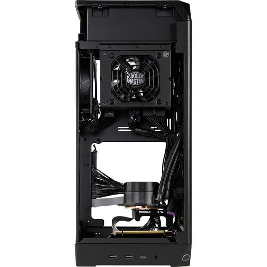 Cooler master ncore 100 max mini tower behuizing (donkergrijs | 2x usb-a | 1x usb-c)