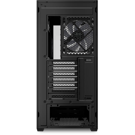 Sharkoon sk6 argb midi tower behuizing (zwart | 2x usb-a | rgb | tempered glass)