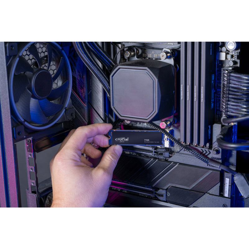 Afbeelding laden in galerijviewer, Crucial t705 1 tb ssd (zwart, pcie 5.0 x4, nvme 2.0, m.2 2280)
