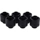 Alphacool eiszapfen 16 10mm compression fitting verbinding (zwart, 6 stuks)