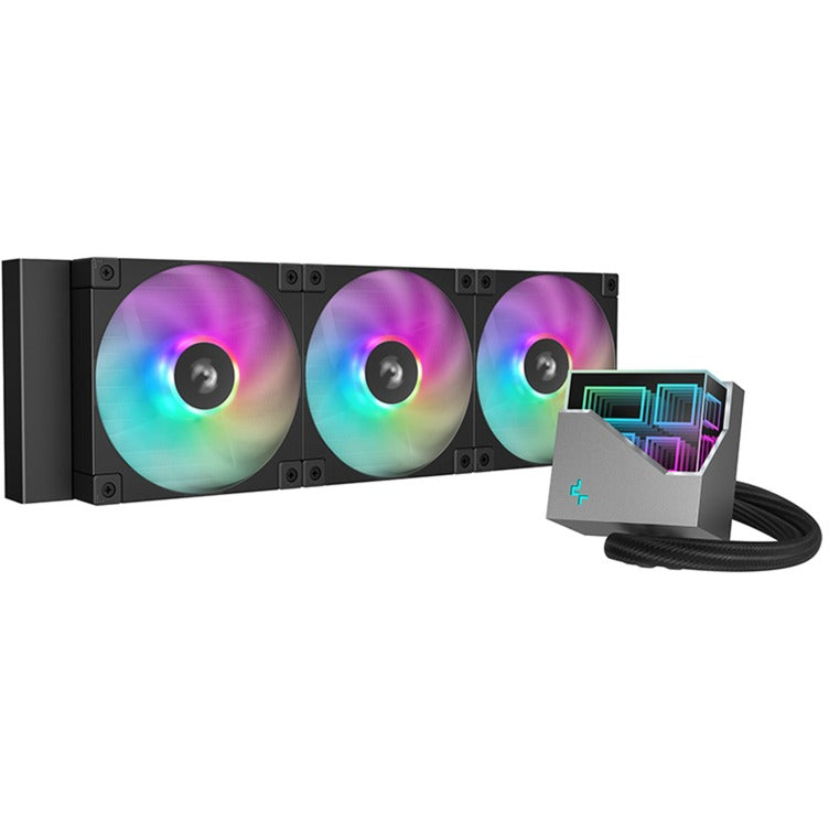 Afbeelding laden in galerijviewer, Deepcool lt360 argb waterkoeling (zwart, 4-pins pwm fan-connector)

