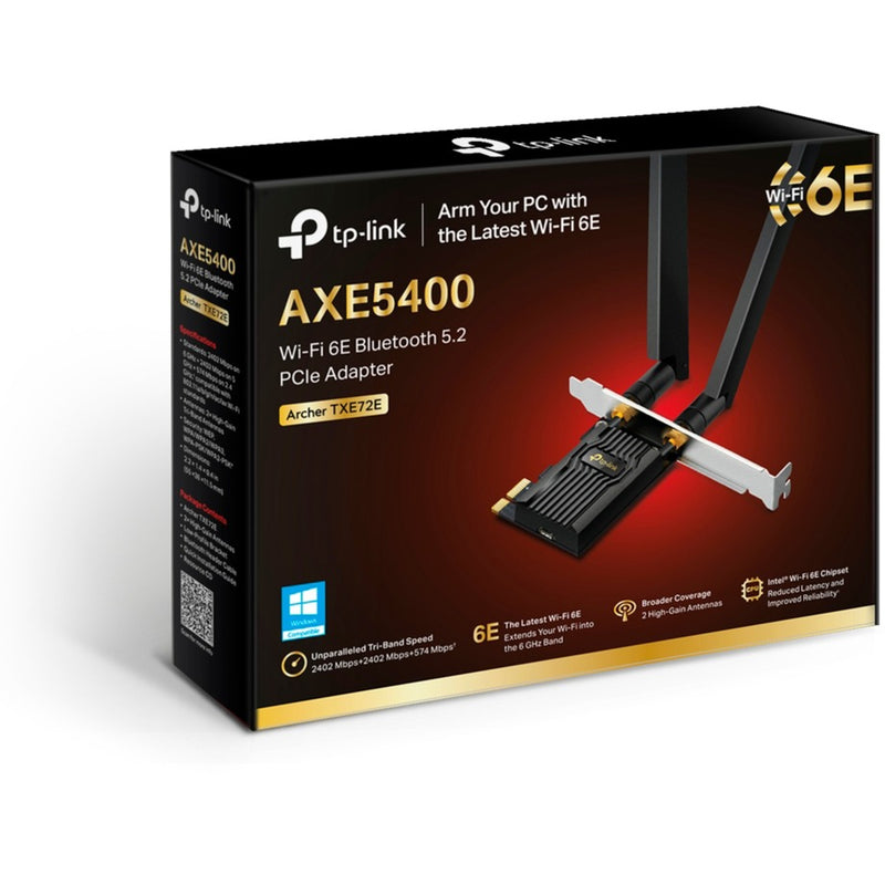 Afbeelding laden in galerijviewer, Tp-link archer txe72e axe5400 wi-fi 6e bluetooth 5.3 pcie wlan adapter
