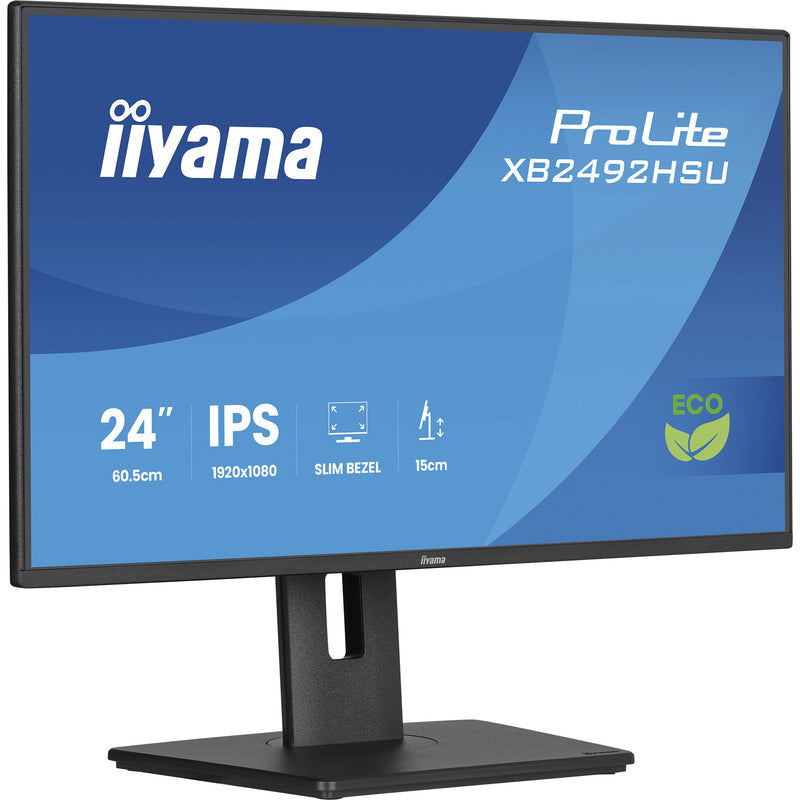 Afbeelding laden in galerijviewer, Iiyama prolite xb2492hsu-b1 24 monitor (zwart (mat), hdmi, displayport, 2x usb-a, usb-b, 120 hz)

