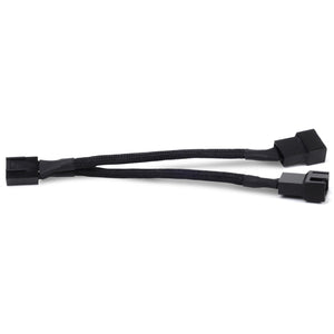 Silverstone sst-cpf01 splitterkabel (zwart, 10 centimeter)