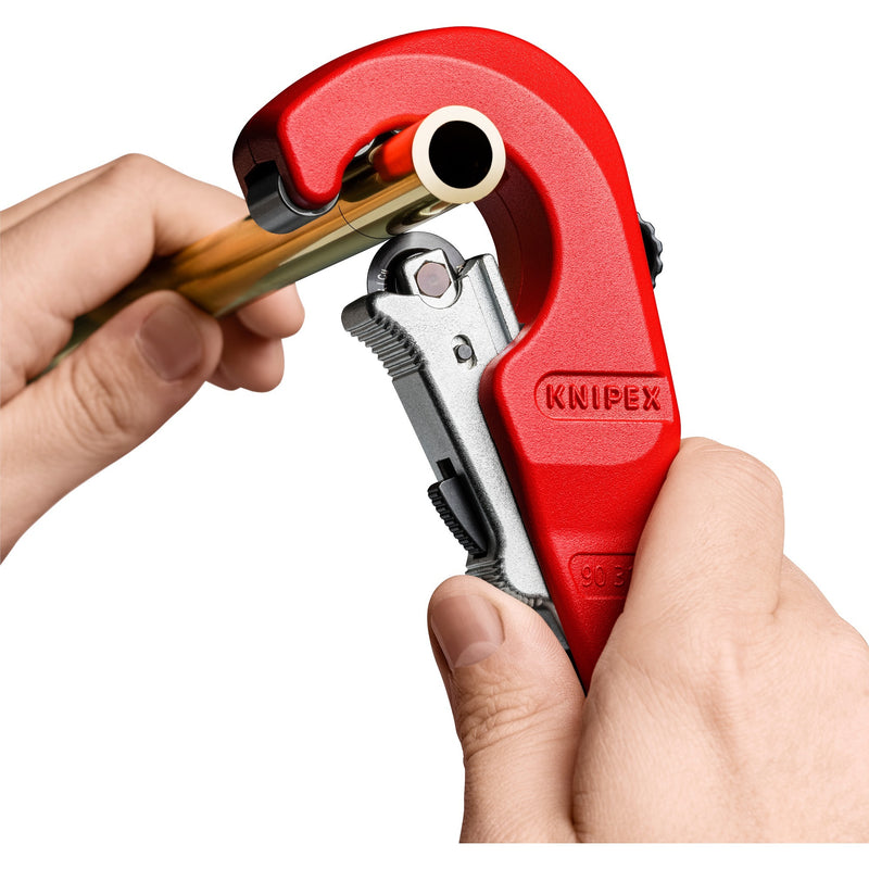 Afbeelding laden in galerijviewer, Knipex buissnijder tubix 90 31 02 bk pijpsnijder (rood, ø 6 - 35mm)

