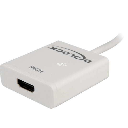 Delock mini displayport > hdmi adapter (wit, 0,2 meter, 4k)