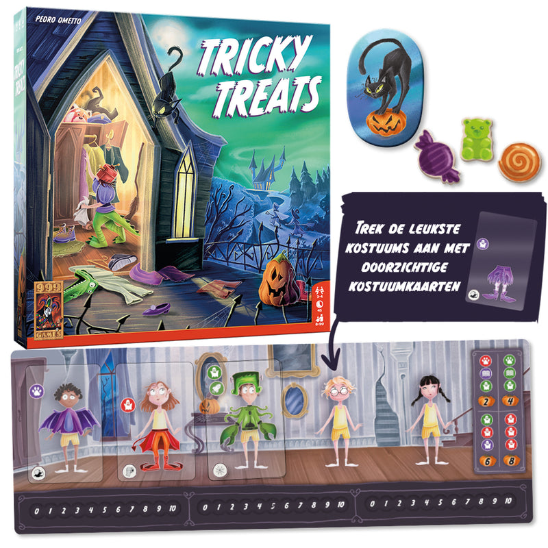 Afbeelding laden in galerijviewer, 999games 999 games tricky treats bordspel (nederlands, 2 - 4 spelers, 45 minuten, vanaf 8 jaar)
