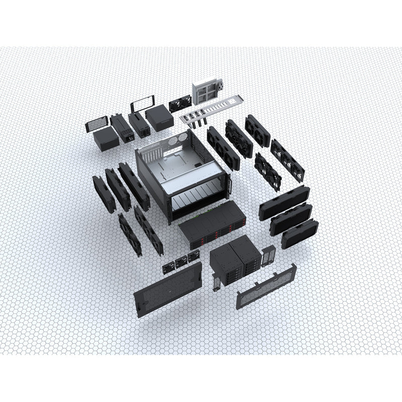 Afbeelding laden in galerijviewer, Silverstone rm61-312, rack, serverbehuizing (zwart | 6u)
