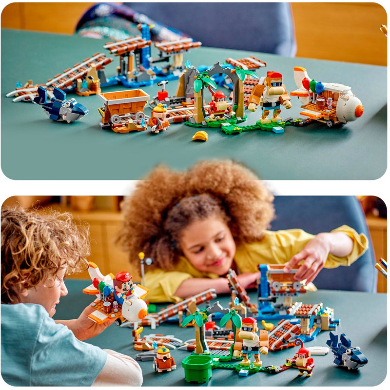 Afbeelding laden in galerijviewer, Lego super mario - uitbreidingsset: diddy kongs mijnwagenrit constructiespeelgoed (71425)
