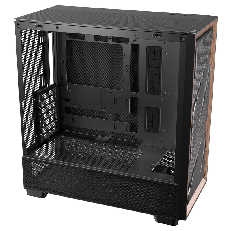 Afbeelding laden in galerijviewer, Antec flux se midi tower behuizing (zwart | 2x usb-a | 1x usb-c)
