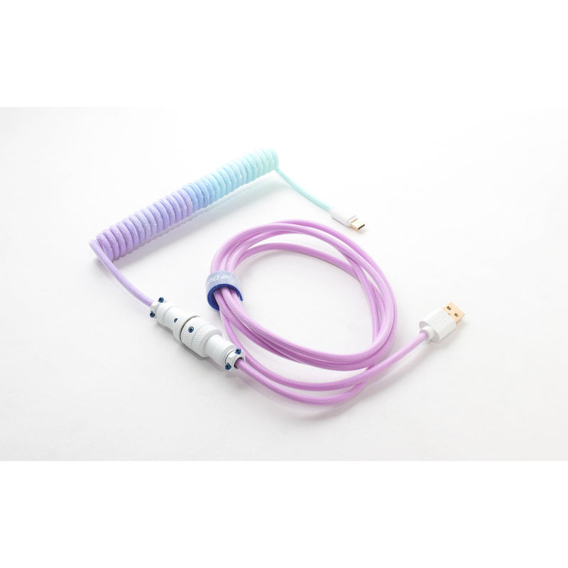 Afbeelding laden in galerijviewer, Ducky coiled cable v2 - azure kabel
