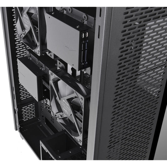 Thermaltake the tower 500 midi tower behuizing (zwart | 4x usb-a | 1x usb-c | tempered glass)