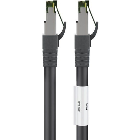 Goobay patchkabel cat.8.1 s ftp (zwart, 0,25 meter)