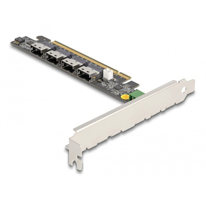 Afbeelding laden in galerijviewer, Delock pci express x16 card to 4 x internal sff-8654 4i nvme netwerkadapter
