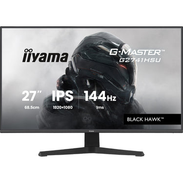 Iiyama g-master black hawk g2741hsu-b1 27 gaming monitor (zwart, hdmi, displayport, 2x usb-a, usb-b, 144 hz)