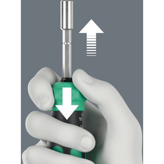 Wera kraftform kompakt 28 ra met etui, 6‑delig bitset (zwart groen)