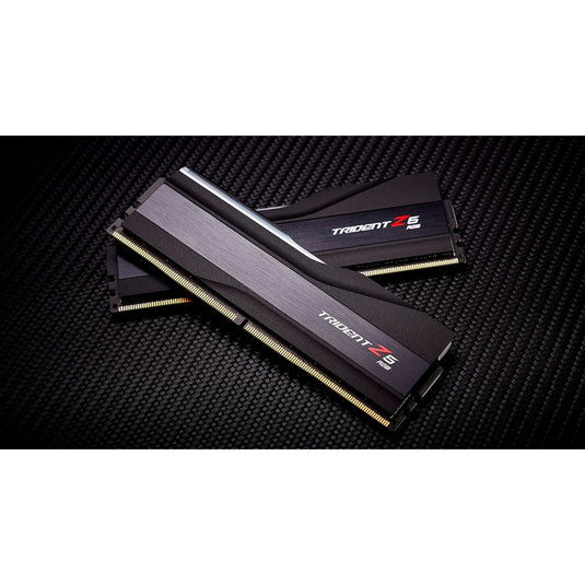 G.skill 64 gb ddr5-6000 kit werkgeheugen (zwart, f5-6000j3636f32gx2-tz5rk, trident z5 rgb, xmp)