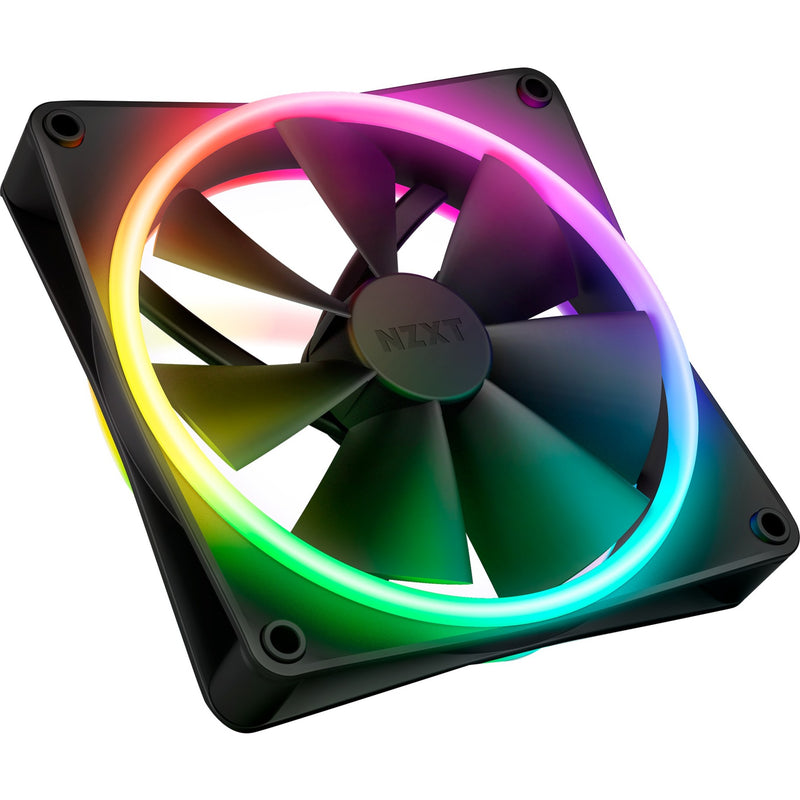 Afbeelding laden in galerijviewer, Nzxt f140 rgb duo case fan (zwart, 140 x 140 x 25 mm, pwm, zonder controller)
