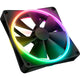 Nzxt f140 rgb duo case fan (zwart, 140 x 140 x 25 mm, pwm, zonder controller)