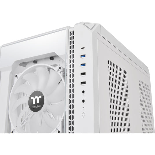 Thermaltake view 51 tg snow argb edition midi tower behuizing (wit | 4x usb-a | 1x usb-c | rgb | window)