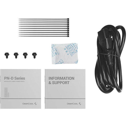 Deepcool pl650d 650 watt voeding (zwart, 1x 12v-2x6, 2x pcie)