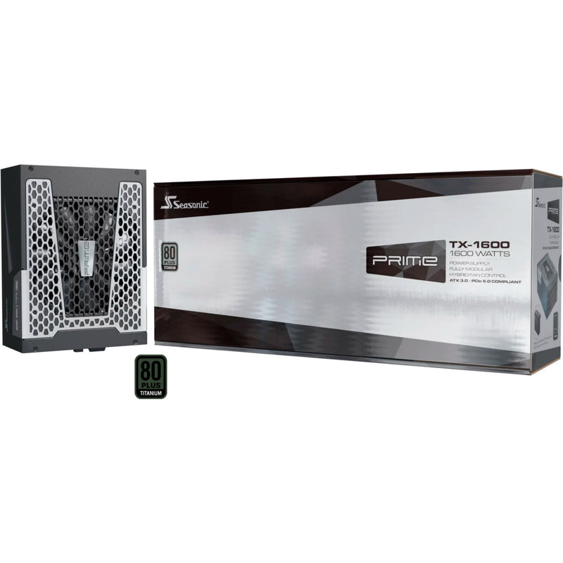 Afbeelding laden in galerijviewer, Seasonic prime tx-1600 modulaire 1600 watt voeding (zwart, 2x 12v-2x6, 6x pcie)
