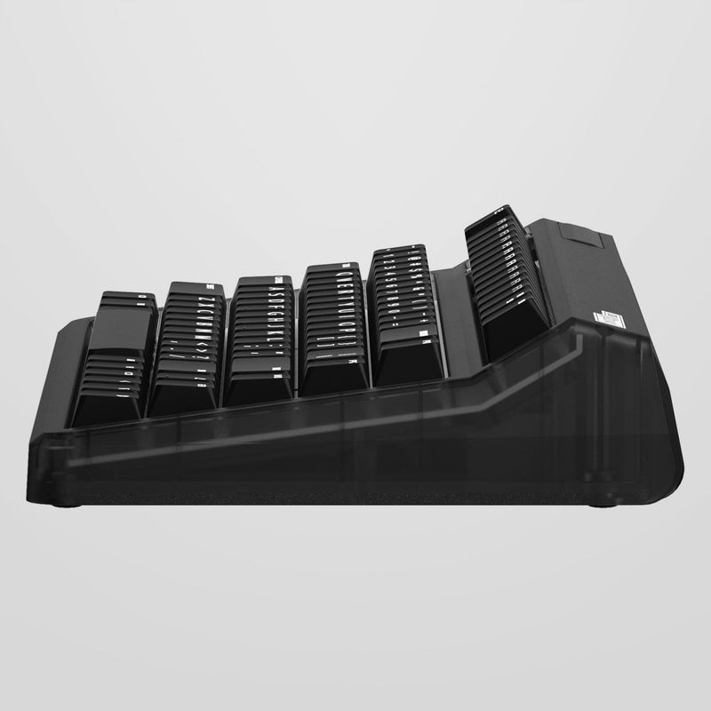 Afbeelding laden in galerijviewer, Iqunix og80 dark side wireless mechanical keyboard (zwart, us lay-out (qwerty), gateron red, 80% (tkl), rgb leds, hot-swappable, pbt, 2.4ghz | bluetooth 5.1 | usb-c)
