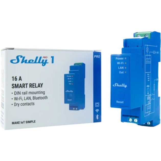Afbeelding laden in galerijviewer, Shelly wave pro 1 relais (blauw)
