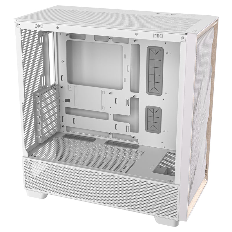 Afbeelding laden in galerijviewer, Antec flux midi tower behuizing (wit | 2x usb-a | 1x usb-c | tempered glass)
