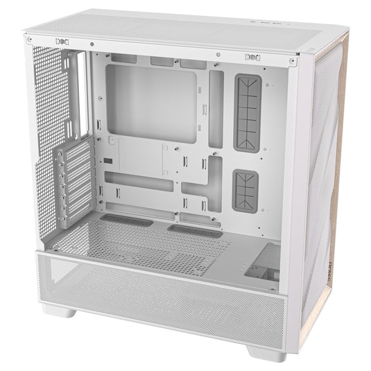 Antec flux midi tower behuizing (wit | 2x usb-a | 1x usb-c | tempered glass)