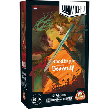 White goblin games unmatched: roodkapje vs beowulf bordspel (nederlands, 2 spelers, 20 minuten, vanaf 10 jaar)