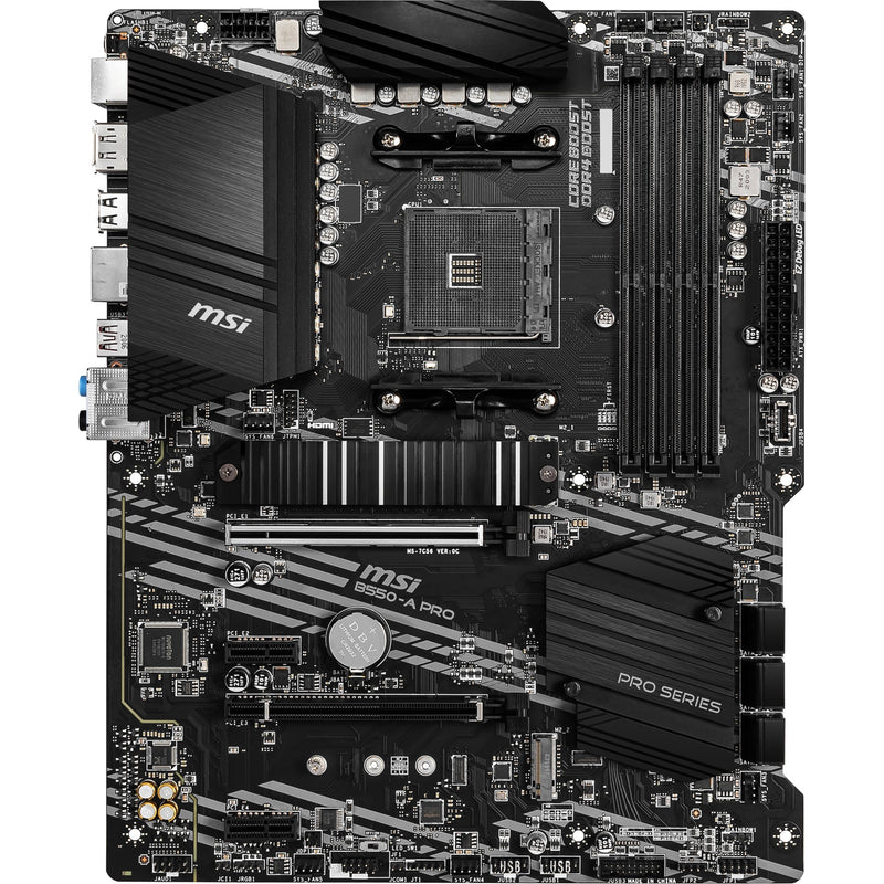 Afbeelding laden in galerijviewer, Msi b550-a pro socket am4 moederbord (zwart, raid, gb-lan, sound, atx)
