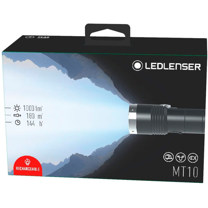 Afbeelding laden in galerijviewer, Ledlenser mt10 zaklamp (zwart, 1000 lm, 6000 - 8000k)
