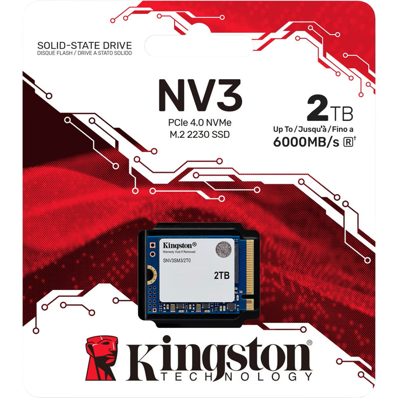 Afbeelding laden in galerijviewer, Kingston nv3 2 tb ssd (pcie 4.0 x4, nvme, m.2 2230)
