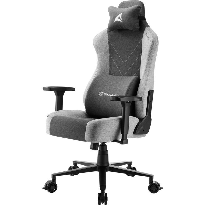Afbeelding laden in galerijviewer, Sharkoon skiller sgs30 fabric gamestoel (zwart grijs)
