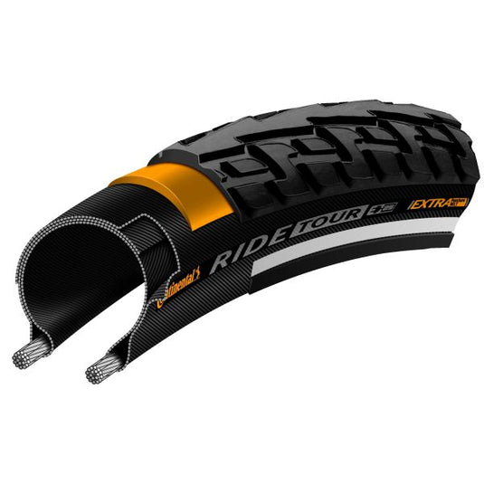 Continental buitenband ride tour 32-622 (28x15 8x11 4) zwart reflectie