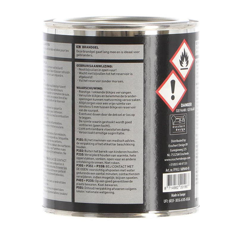 Afbeelding laden in galerijviewer, Esschert design vuurgel in blik 500ml
