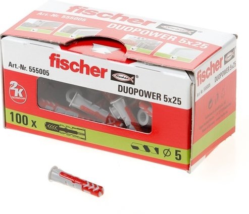 Afbeelding laden in galerijviewer, Fischer duopower 5x25 - 100 stuks - 535452

