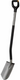 Fiskars ergonomic tuinspade spits | grijs - 1066708